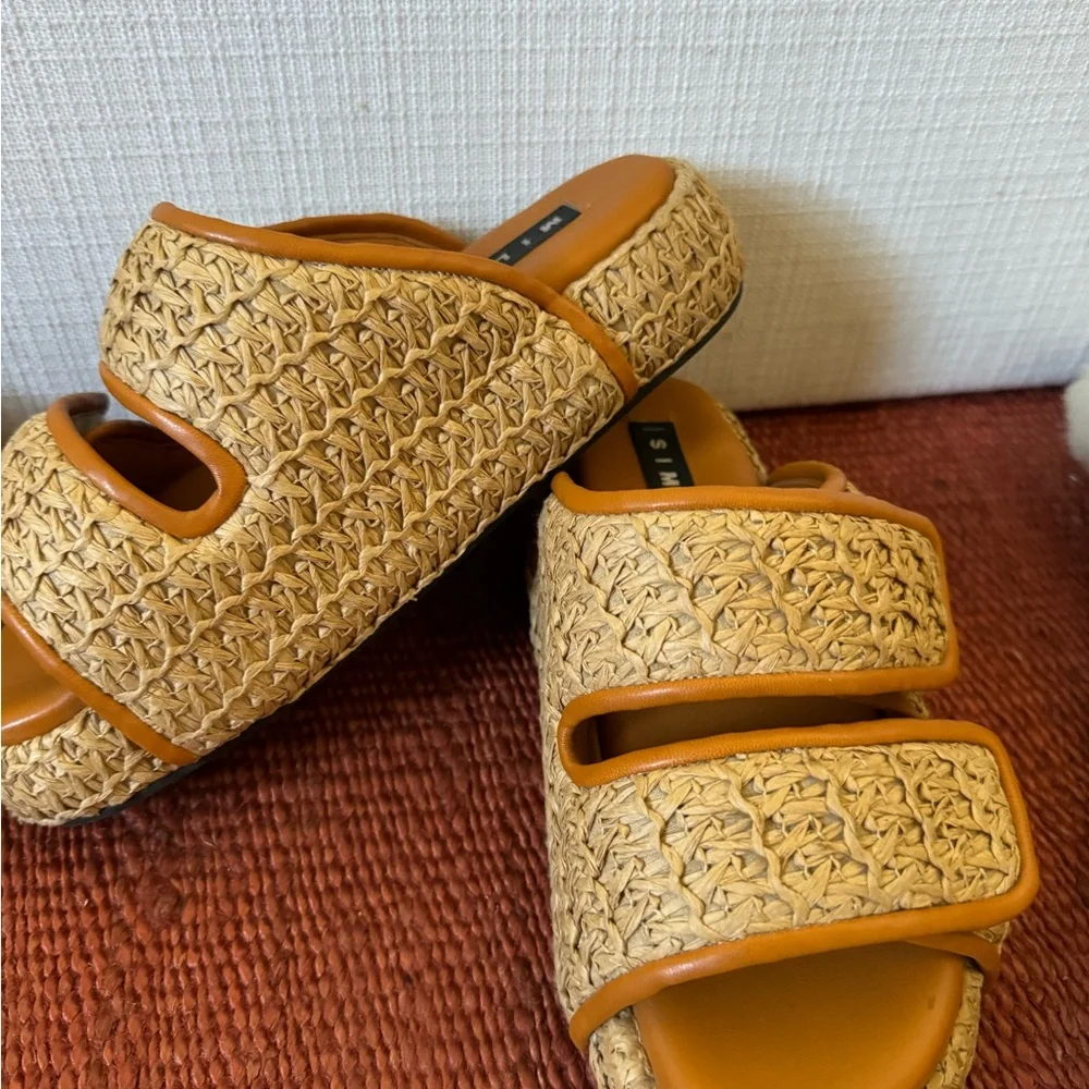 Simon Miller Tan Sandals with Woven Design - Picture 2 of 3
